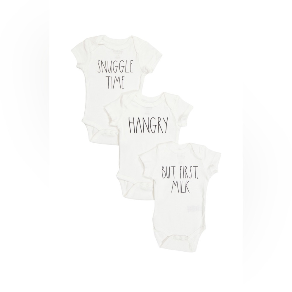 Rae Dunn 3 pieces baby bodysuit 6-9 months
